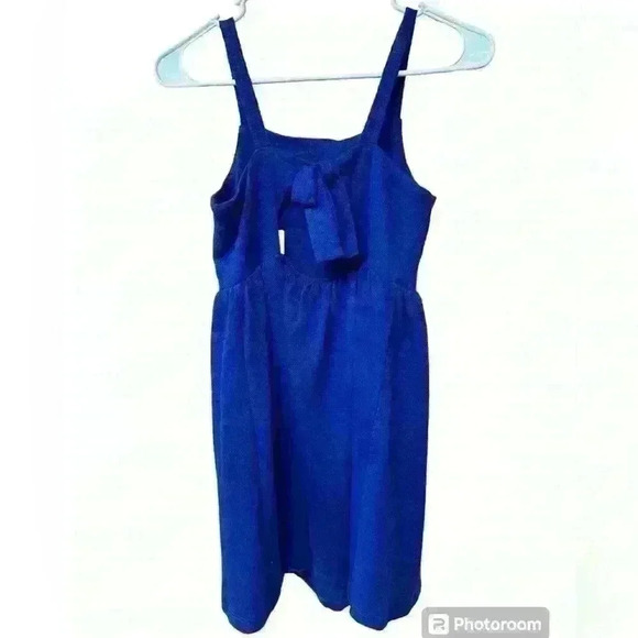 NWT copper key royal blue dress with bow size M 7-8 years - Picture 2 of 8